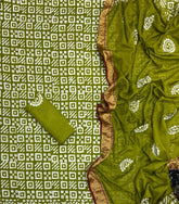 Block Print Elegant Cotton Suit Set - Yanchi